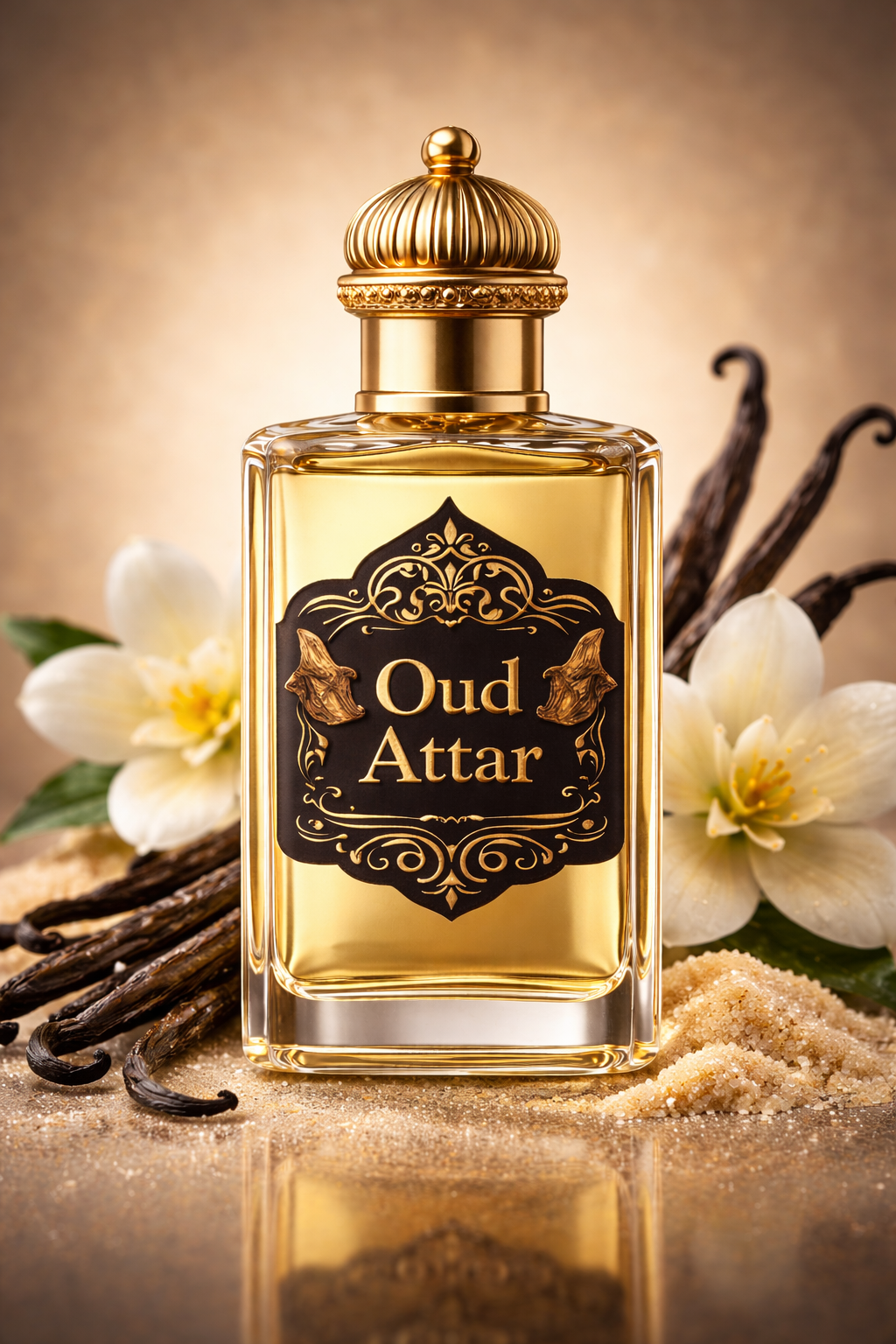 Vanilla Oud Premium Attar Bottle